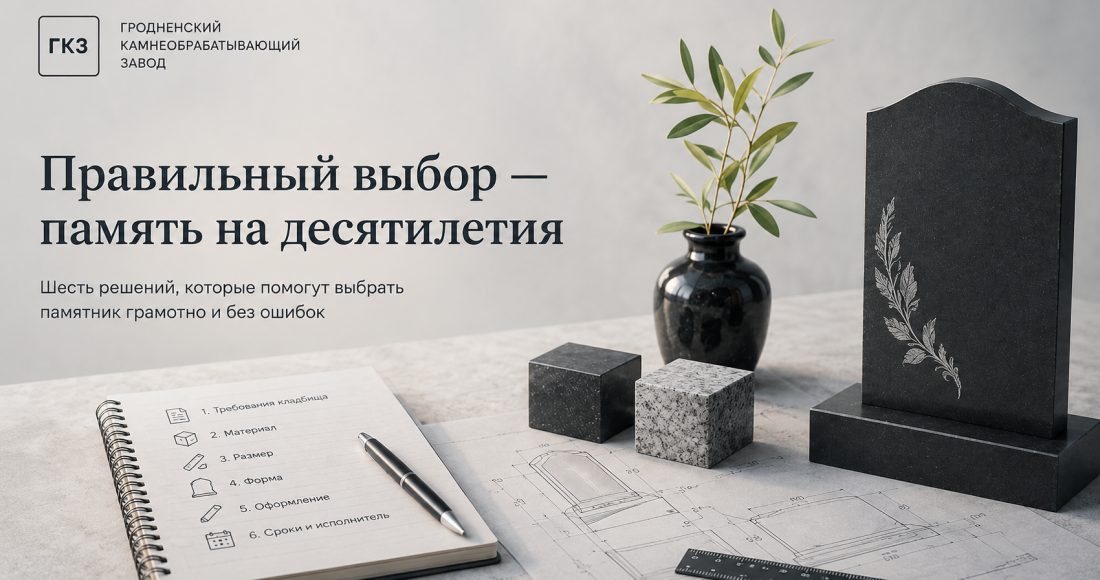 Как выбрать памятник: пошаговое руководство